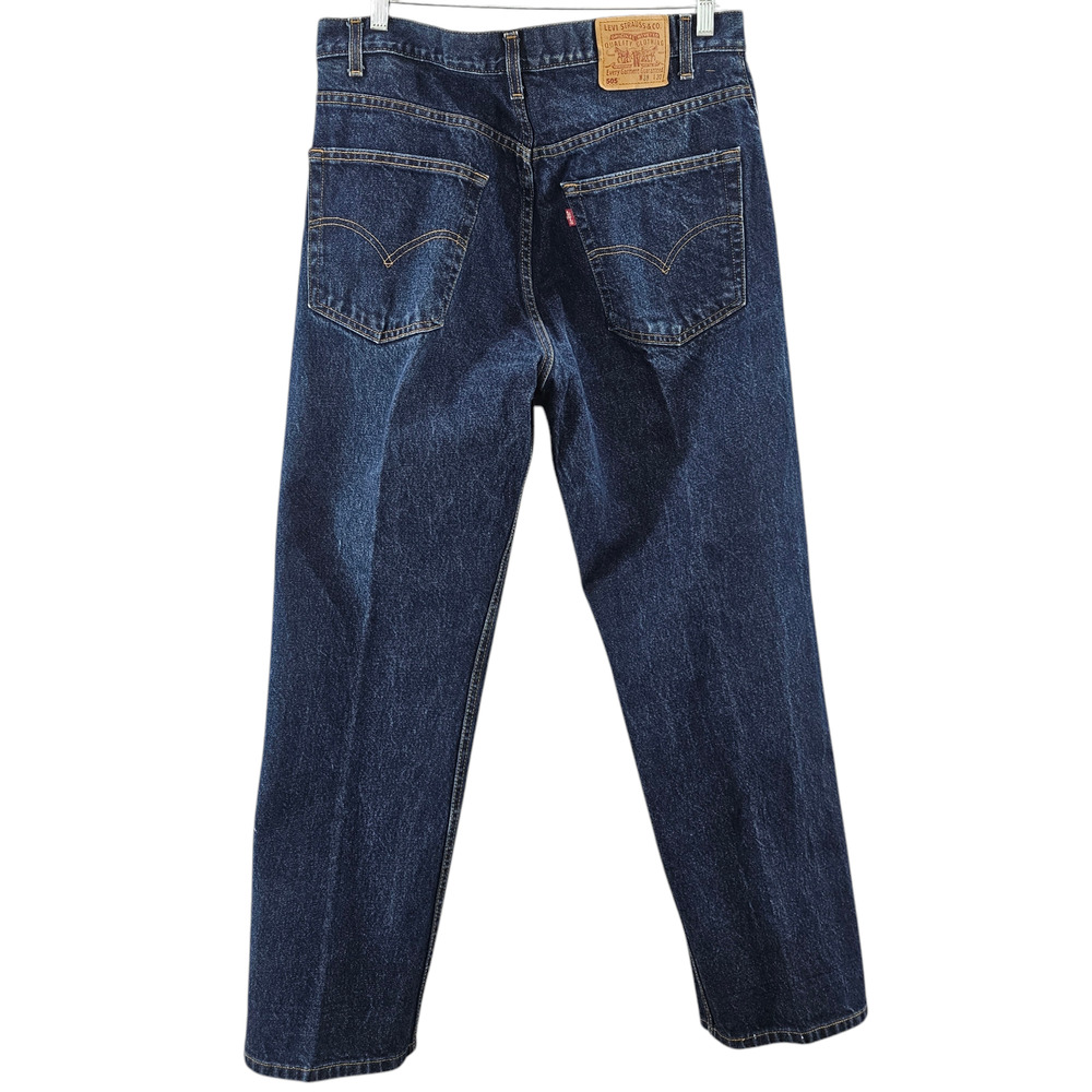 Vintage Levi's 505 Jeans Men's Size 38 x 30 Y2K Straight Leg Regular Fit - Picture 2 of 14